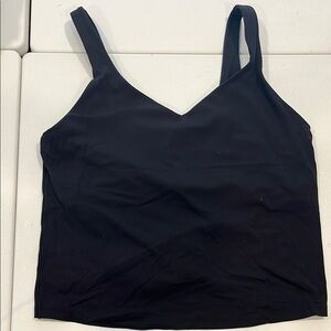 Black Fitted Sleeveless Crop Camisole